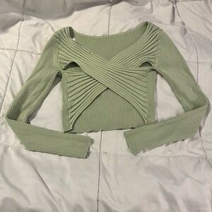 Green reverse sweater shirt SOVERE